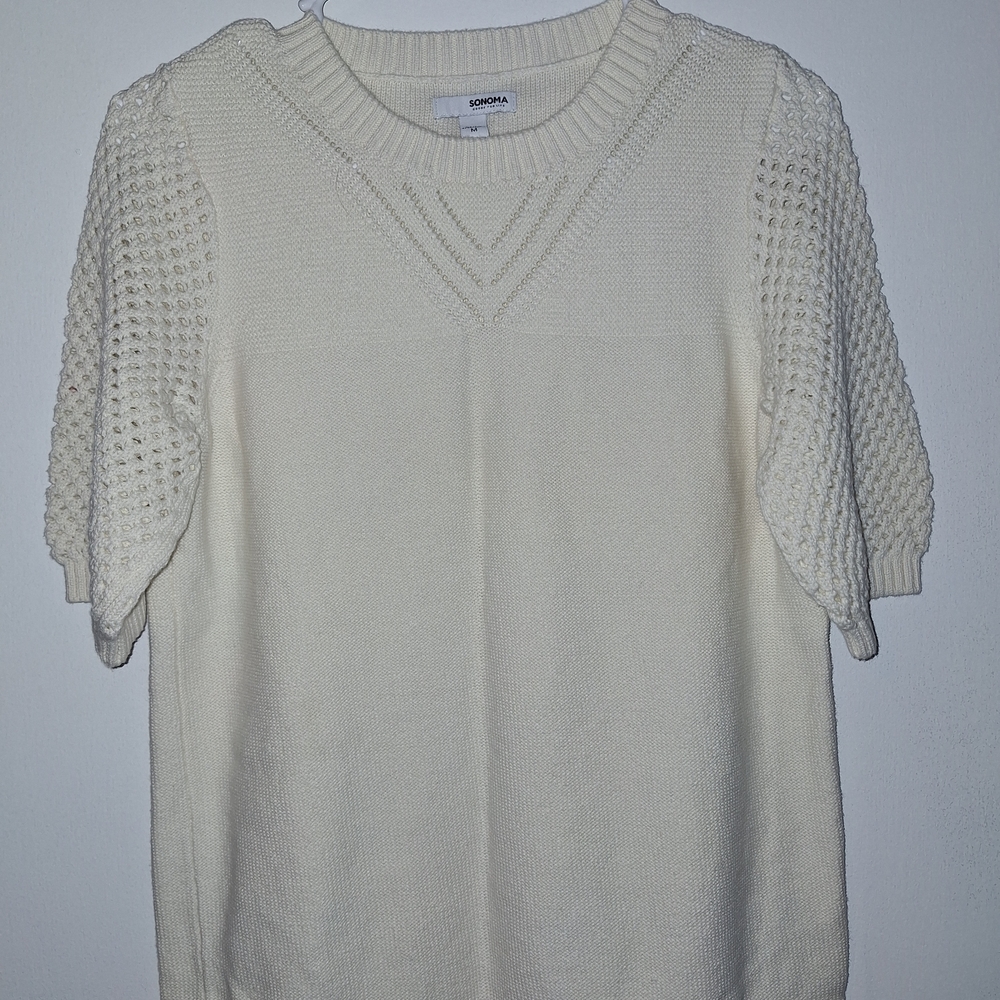 Sonoma Cream Knit Sweater
